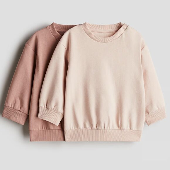 H&M Dusty Pink and Light Pink Jogger Set - Picture 2 of 3